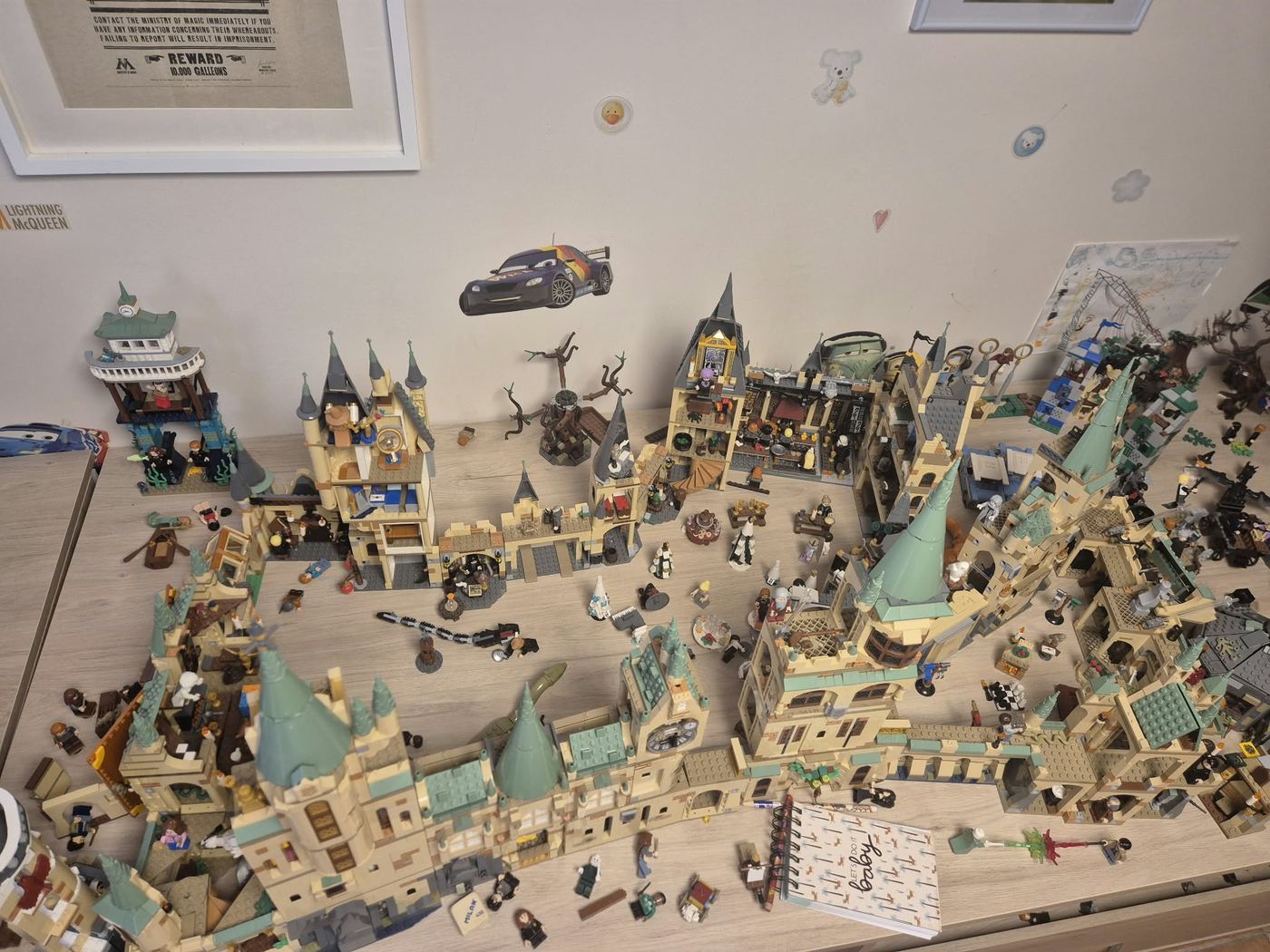 Sets de LEGO Harry Potter montados, foto propia de 2026
