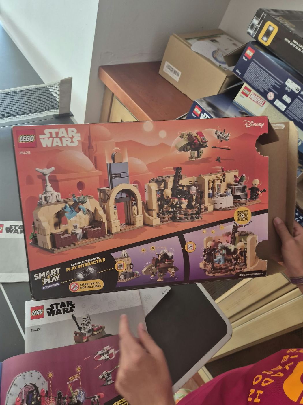 Sets de LEGO Star Wars montados, foto propia de 2026